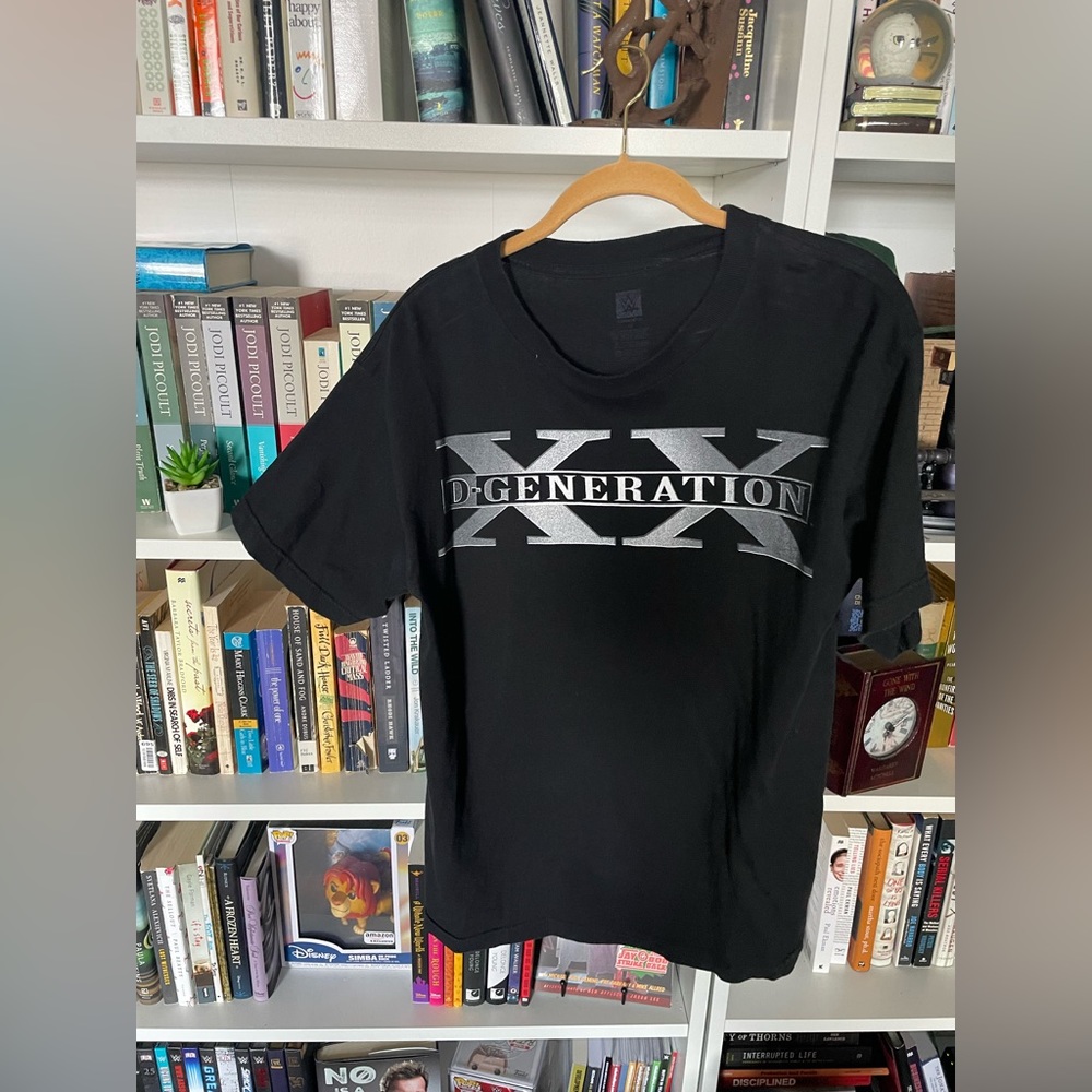 WWE Triple H Shawn Michaels D-Generation X Wrestling Black Graphic Tee